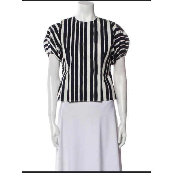 Beaufille Striped Crew Neck Top Size 0 - Picture 1 of 5
